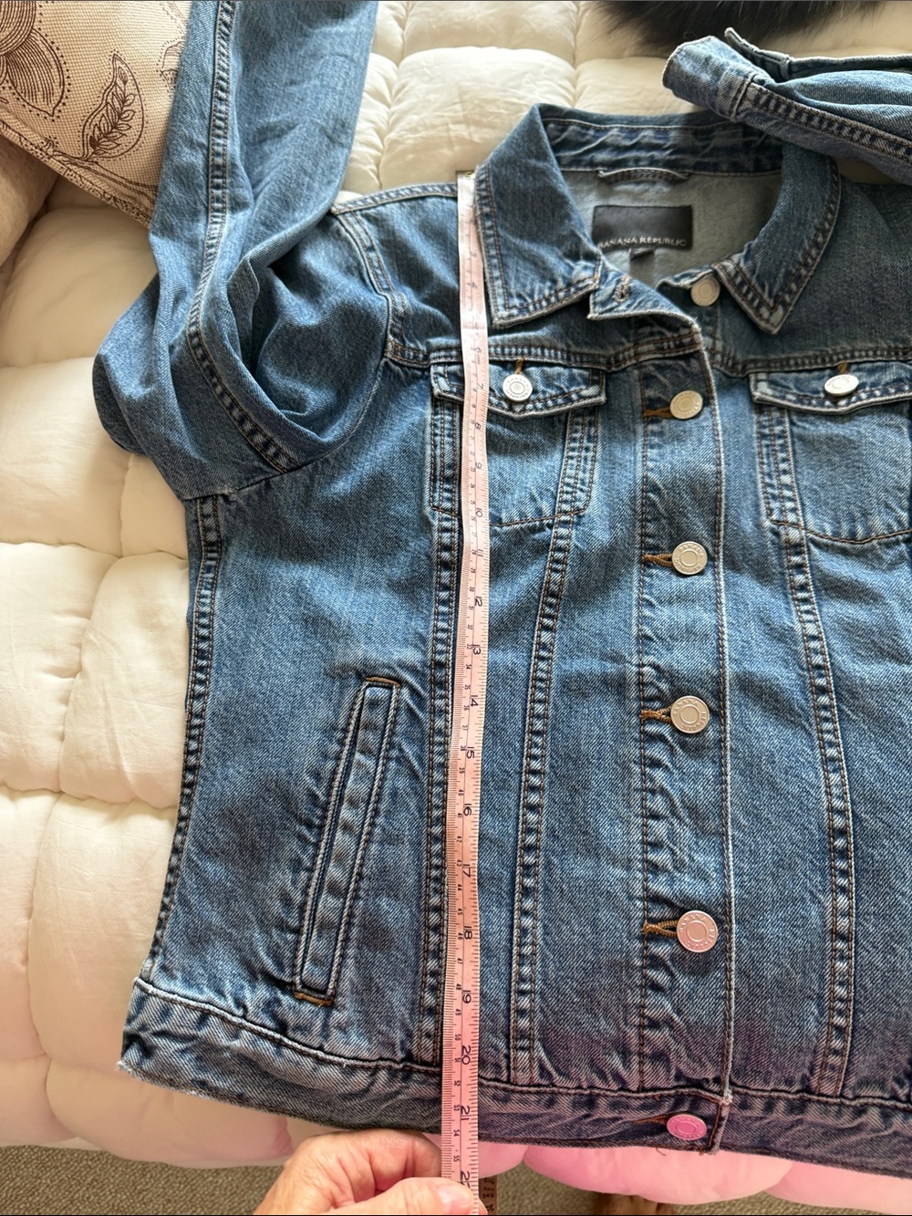 Banana Republic Medium Blue Denim Jacket for Women - Picture 11 of 11